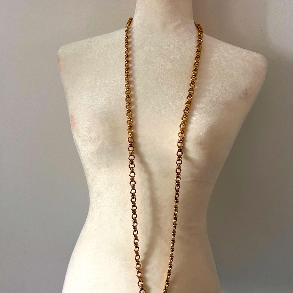 Intricate Gold Byzantine necklace by Francesca Visconti.24’